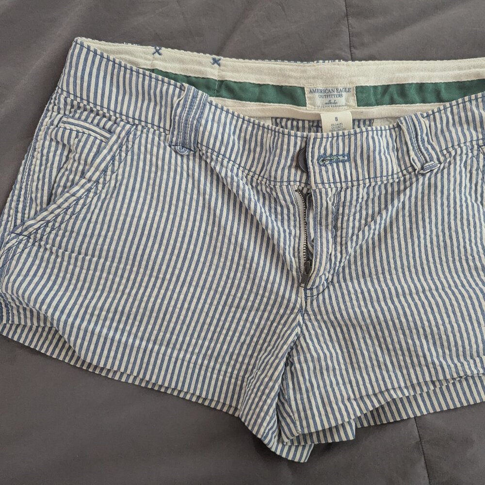 Blue stripe shorts